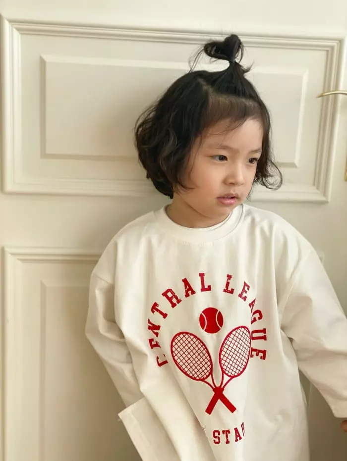 Garden - Korean Children Fashion - #kidsstore - Tennis Embroidery Tee - 7