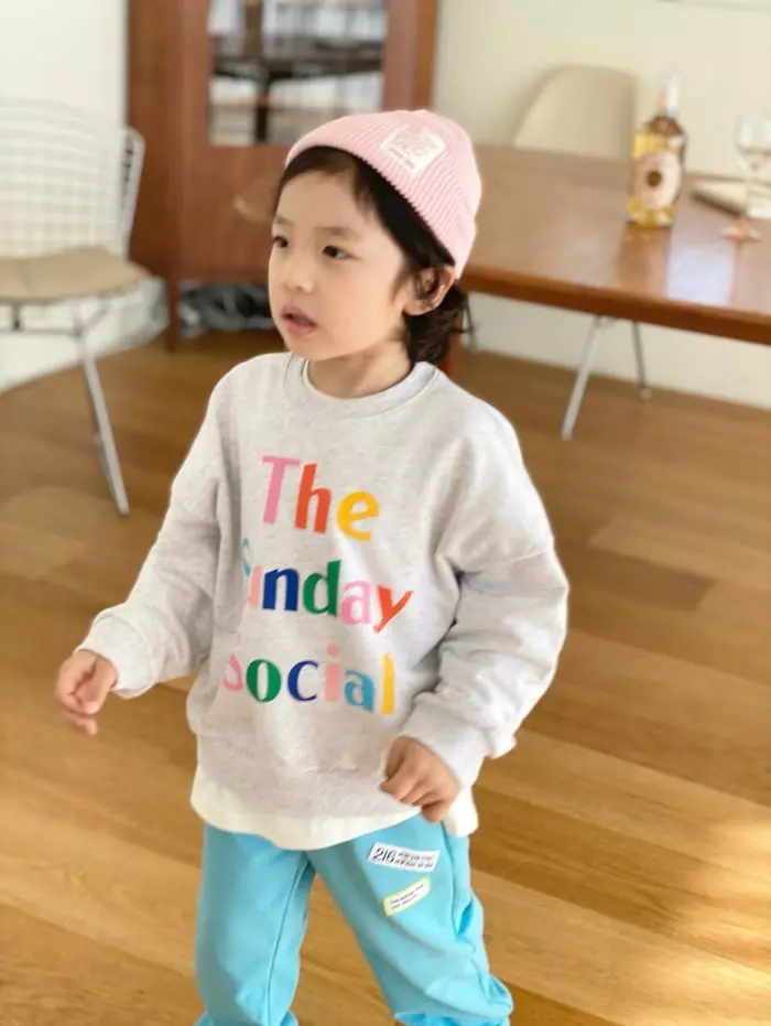 Garden - Korean Children Fashion - #littlefashionista - Sunday Sweatshirt Bottom Set - 9