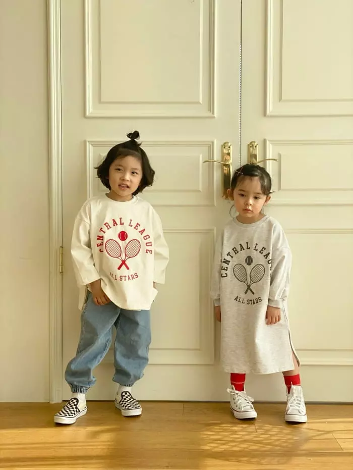 Garden - Korean Children Fashion - #littlefashionista - Tennis Embroidery Tee - 10
