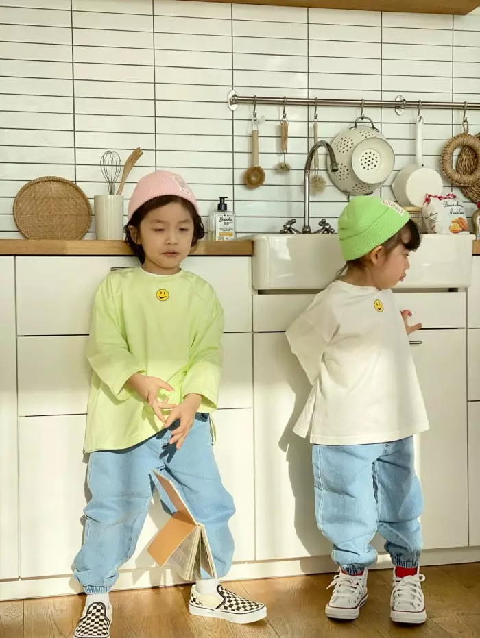 Garden - Korean Children Fashion - #littlefashionista - Smile Logo Tee - 9