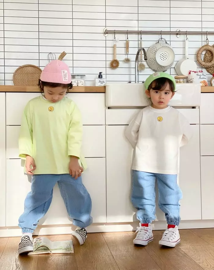 Garden - Korean Children Fashion - #magicofchildhood - Smile Logo Tee - 10