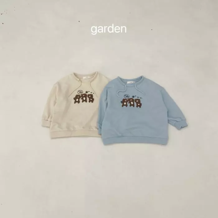 Garden - Korean Children Fashion - #magicofchildhood - Bear Embroidery Sweatshirt - 9