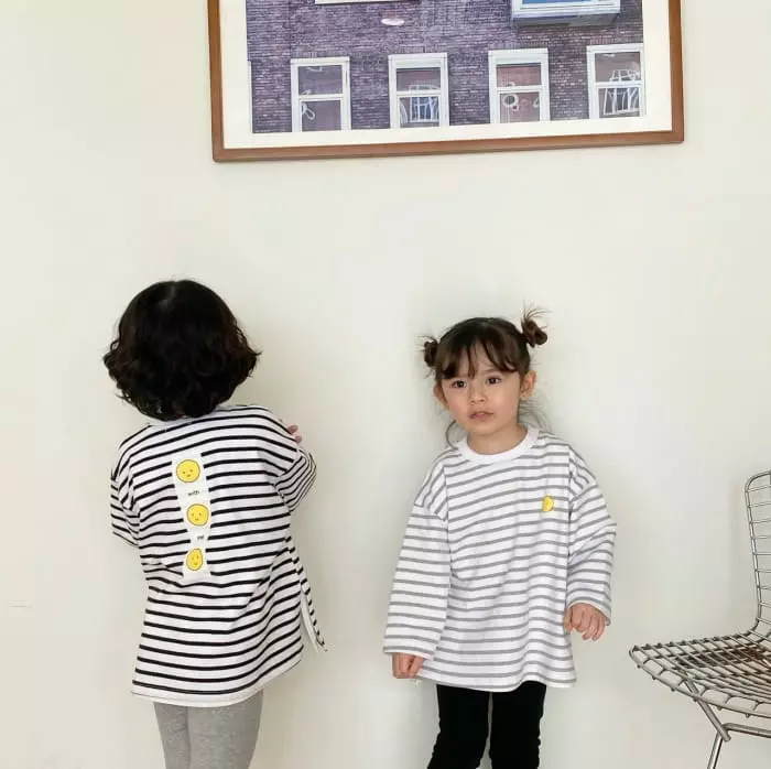 Garden - Korean Children Fashion - #magicofchildhood - Stripes Smile Tee - 7