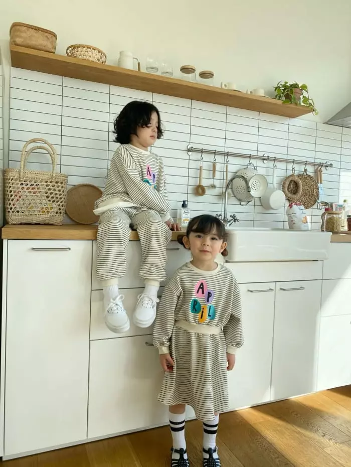 Garden - Korean Children Fashion - #minifashionista - Stripes Band One-piece - 7