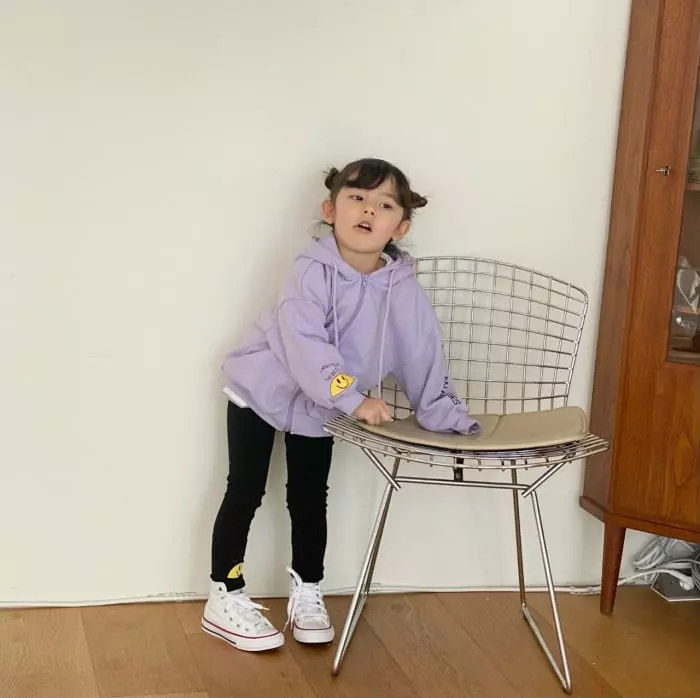 Garden - Korean Children Fashion - #minifashionista - Smile Lettering Hoody Zip-up - 5