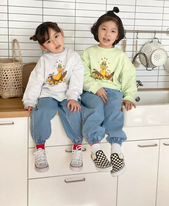 Garden - Korean Children Fashion - #minifashionista - Duck Sweatshirt