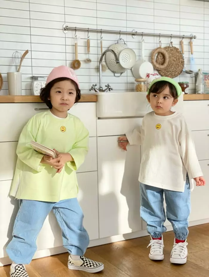 Garden - Korean Children Fashion - #minifashionista - Smile Logo Tee - 11
