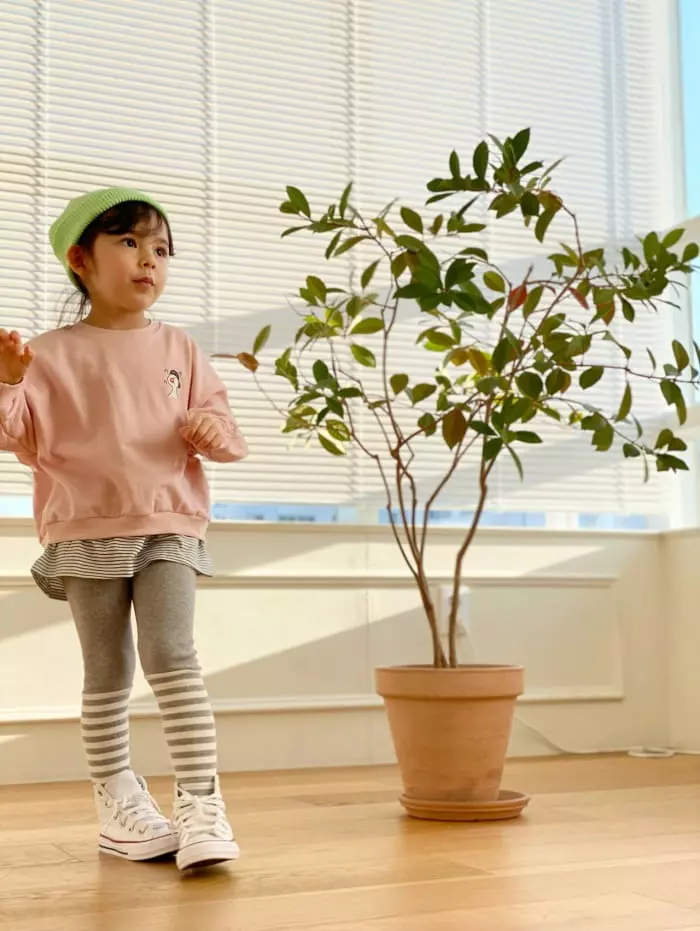 Garden - Korean Children Fashion - #minifashionista - Stripes Leggings - 7