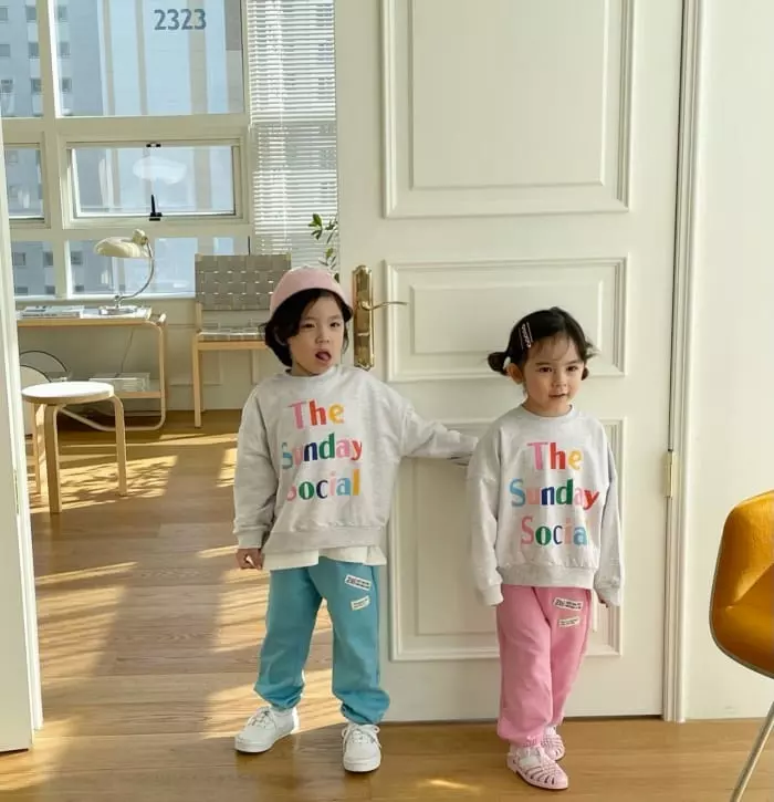 Garden - Korean Children Fashion - #prettylittlegirls - Sunday Sweatshirt Bottom Set - 12