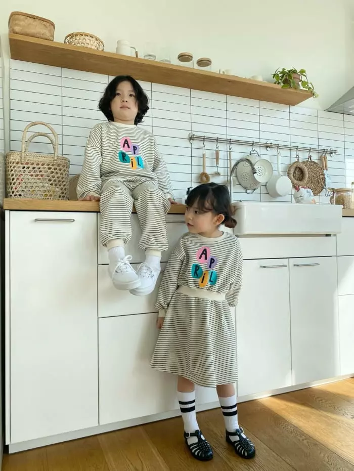 Garden - Korean Children Fashion - #prettylittlegirls - Stripes Band One-piece - 8