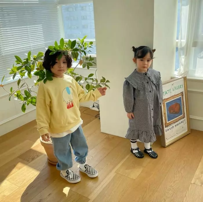 Garden - Korean Children Fashion - #prettylittlegirls - Check Frill One-piece - 3