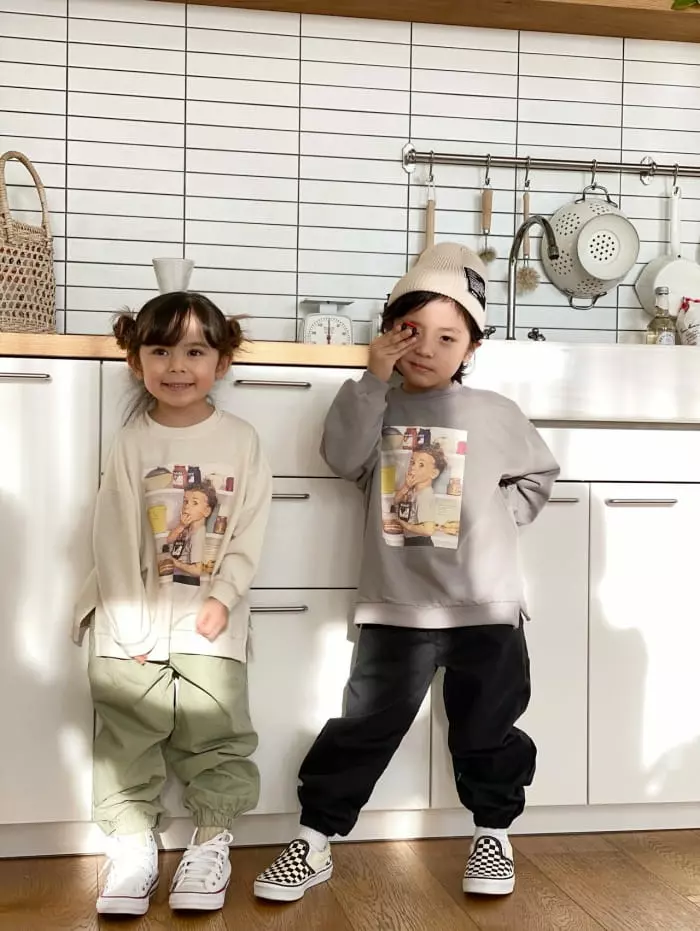 Garden - Korean Children Fashion - #todddlerfashion - Cotton Jogger Pants - 5