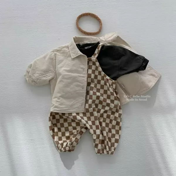 Go;u - Korean Baby Fashion - #babyboutique - Bebe Ggakdduk Overalls - 3