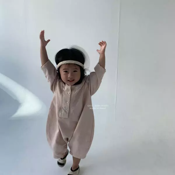 Go;u - Korean Baby Fashion - #babyboutiqueclothing - Button Long Bodysuit - 8