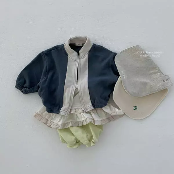 Go;u - Korean Baby Fashion - #babyclothing - Bebe Another Zip-up - 2