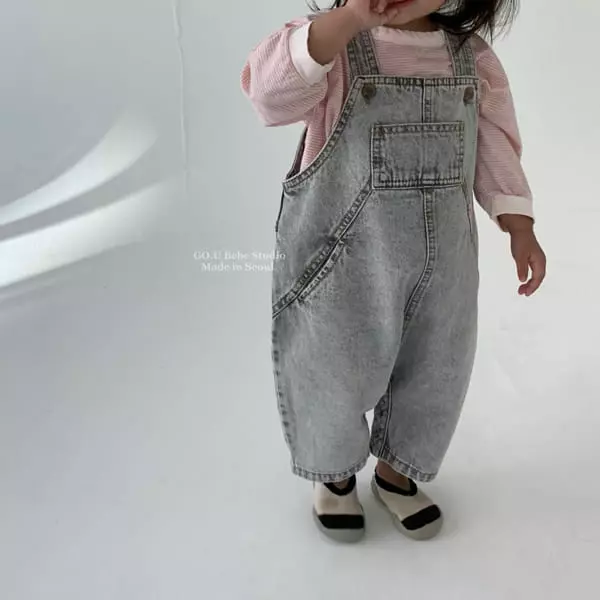 Go;u - Korean Baby Fashion - #babyfashion - Bebe Block Tee