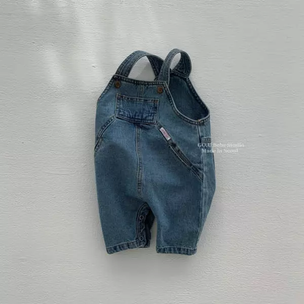 Go;u - Korean Baby Fashion - #babyfashion - Bebe Siot Dungarees - 4