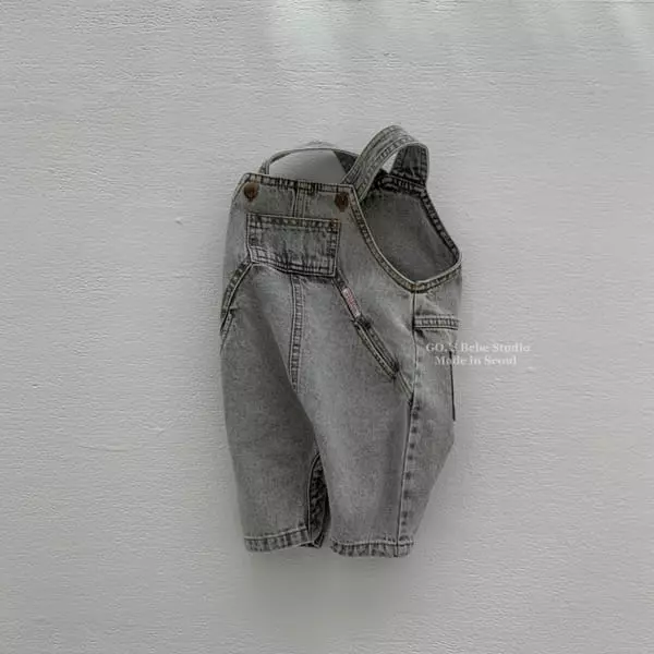 Go;u - Korean Baby Fashion - #babylifestyle - Bebe Siot Dungarees - 6