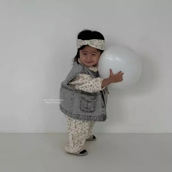 Go;u - Korean Baby Fashion - #babyoninstagram - Bebe No Collar Vest - 5