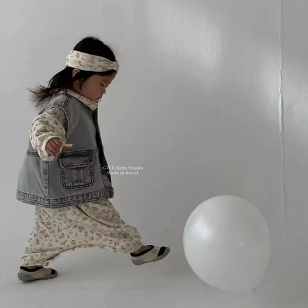 Go;u - Korean Baby Fashion - #babyootd - Bebe No Collar Vest - 6
