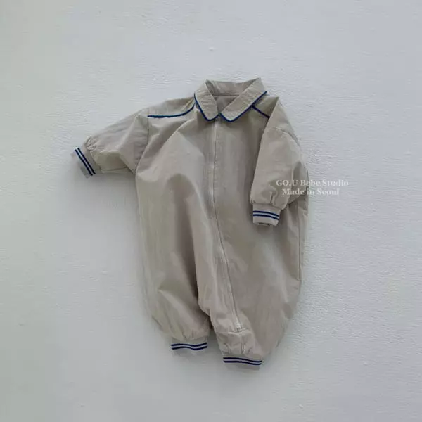 Go;u - Korean Baby Fashion - #babyootd - Bebe Bing Bing Wind Bodysuit - 3