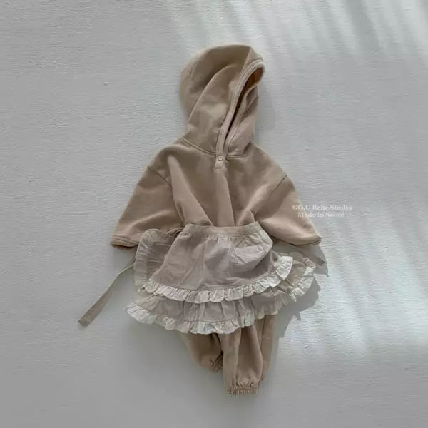Go;u - Korean Baby Fashion - #babyootd - Bebe Hoody Bodysuit