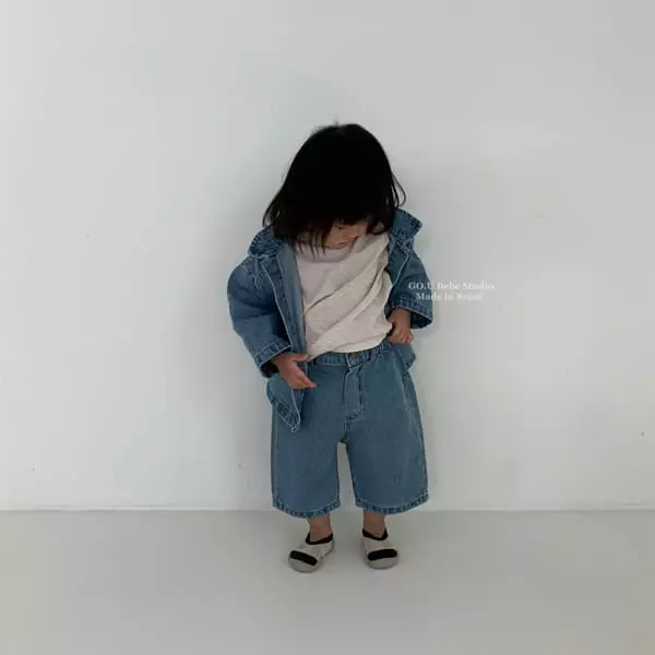Go;u - Korean Baby Fashion - #babyootd - Bebe Block Tee - 6