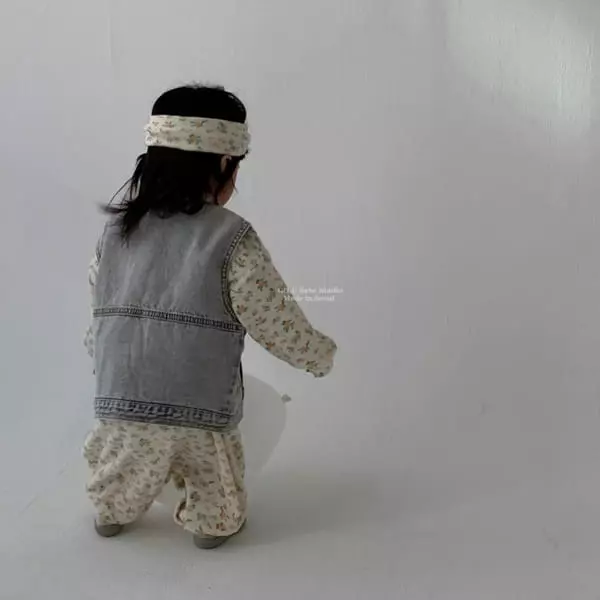 Go;u - Korean Baby Fashion - #babyoutfit - Bebe No Collar Vest - 8