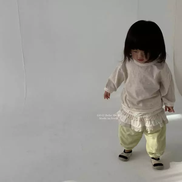Go;u - Korean Baby Fashion - #babyoutfit - Bebe Block Tee - 8