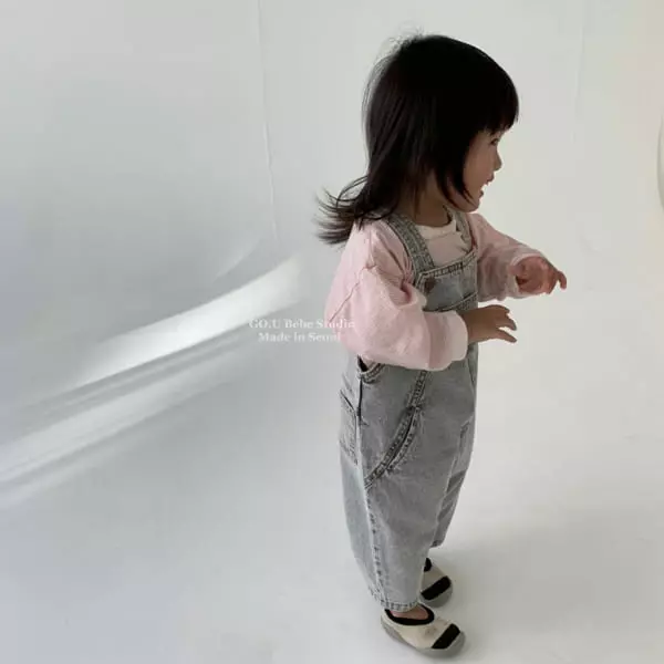 Go;u - Korean Baby Fashion - #onlinebabyboutique - Bebe Siot Dungarees - 12