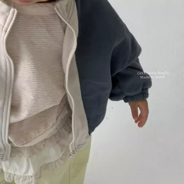 Go;u - Korean Baby Fashion - #onlinebabyboutique - Bebe Block Tee - 10