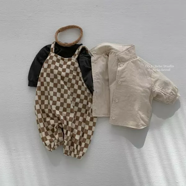 Go;u - Korean Baby Fashion - #smilingbaby - Bebe Ggakdduk Overalls - 2
