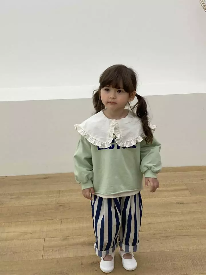Green Tomato - Korean Children Fashion - #childofig - Denim Stripes Jeans