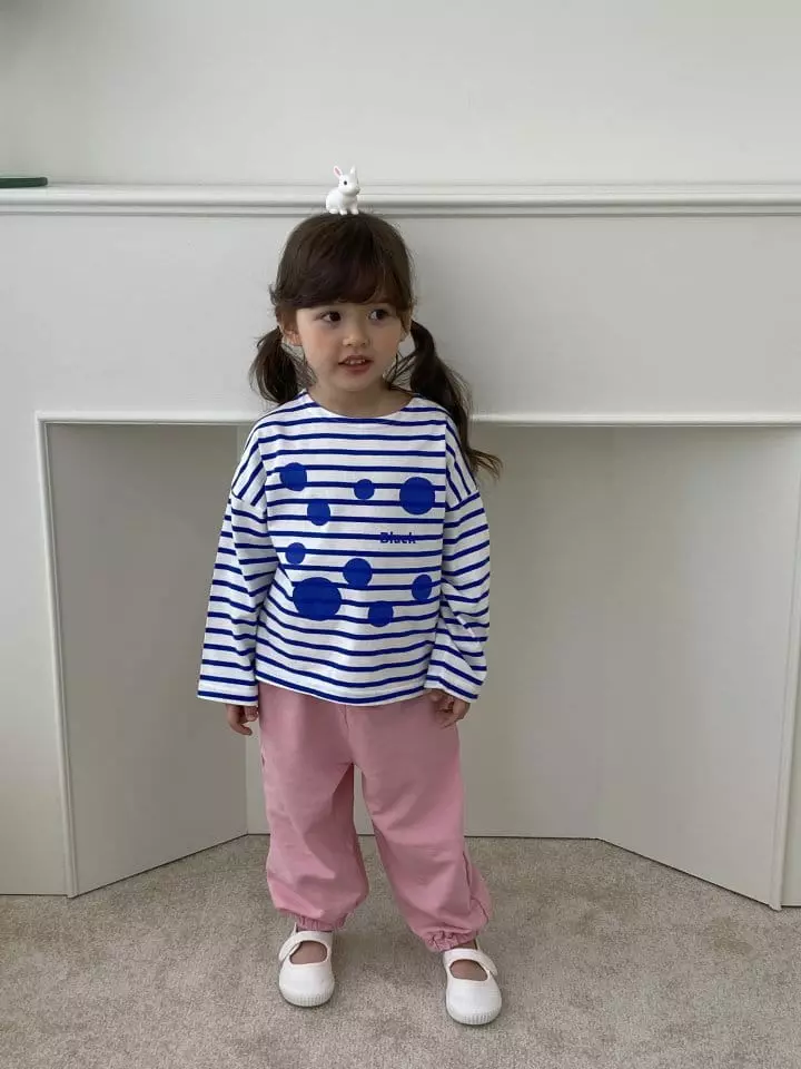 Green Tomato - Korean Children Fashion - #childrensboutique - Stripes Boat Neck Tee - 6