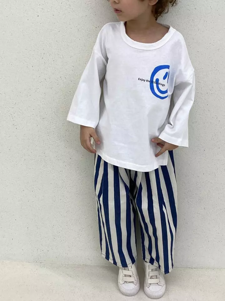 Green Tomato - Korean Children Fashion - #childrensboutique - Denim Stripes Jeans - 2