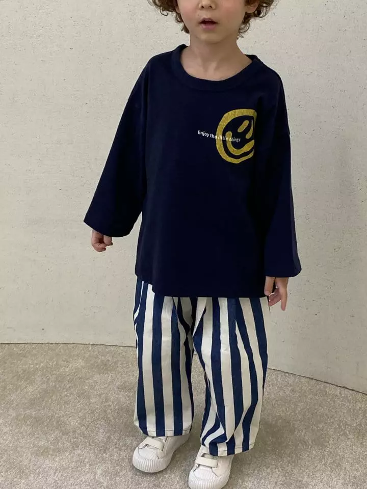 Green Tomato - Korean Children Fashion - #designkidswear - Denim Stripes Jeans - 4