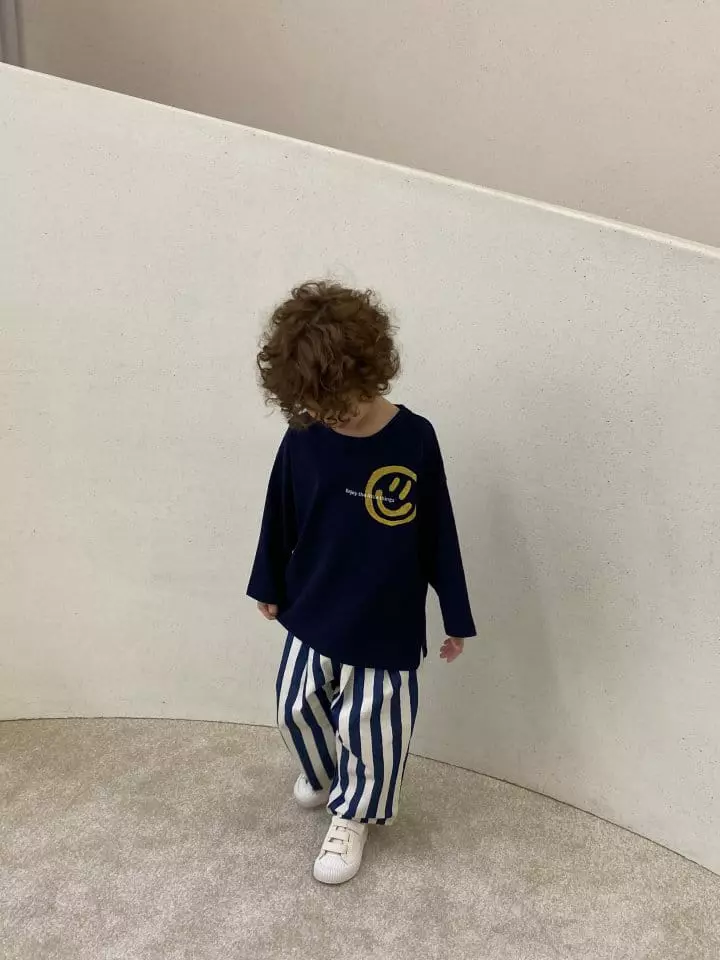 Green Tomato - Korean Children Fashion - #fashionkids - Denim Stripes Jeans - 5