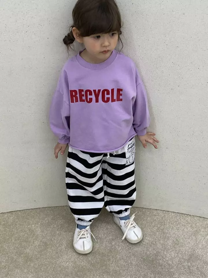 Green Tomato - Korean Children Fashion - #fashionkids - Stripes Jogger Pants
