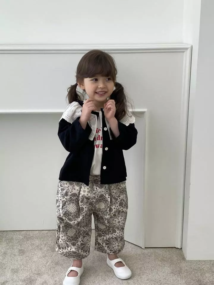 Green Tomato - Korean Children Fashion - #kidsshorts - Paisely Wrinkle Pants - 4