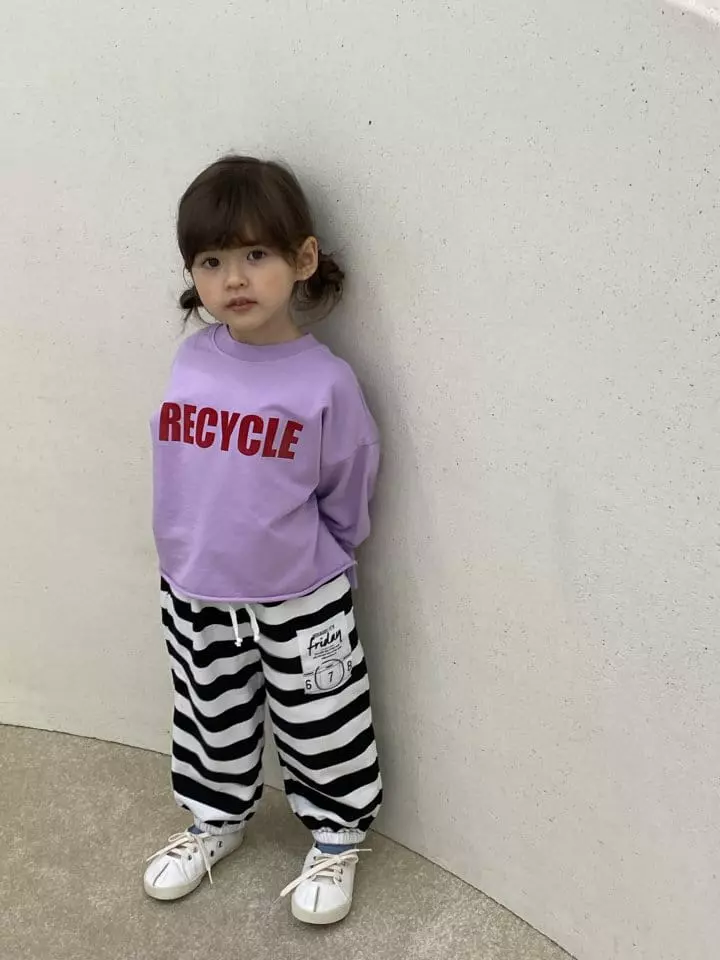 Green Tomato - Korean Children Fashion - #kidsstore - Stripes Jogger Pants - 3