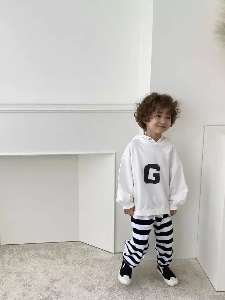 Green Tomato - Korean Children Fashion - #kidsstore - Stripes Jogger Pants - 4