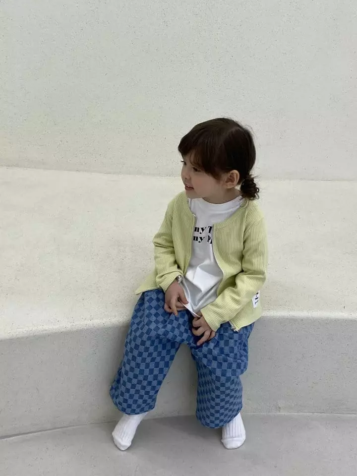 Green Tomato - Korean Children Fashion - #stylishchildhood - Zip Rib Cardigan - 3