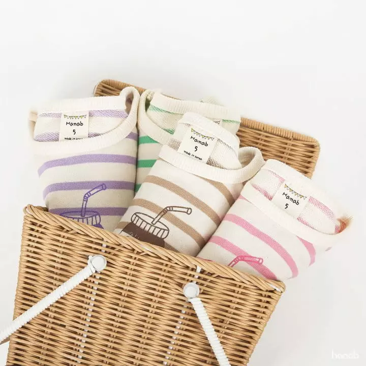 Hanab - Korean Children Fashion - #childofig - Choco Stripes Tee - 2