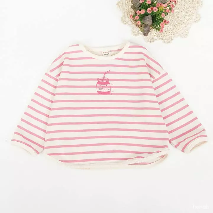 Hanab - Korean Children Fashion - #childrensboutique - Choco Stripes Tee - 3