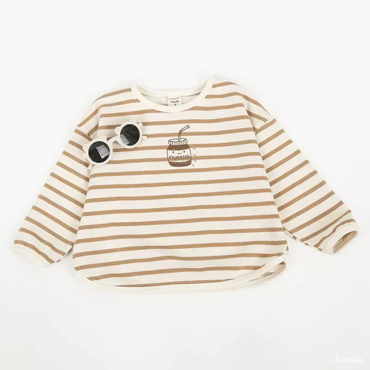 Hanab - Korean Children Fashion - #discoveringself - Choco Stripes Tee - 5