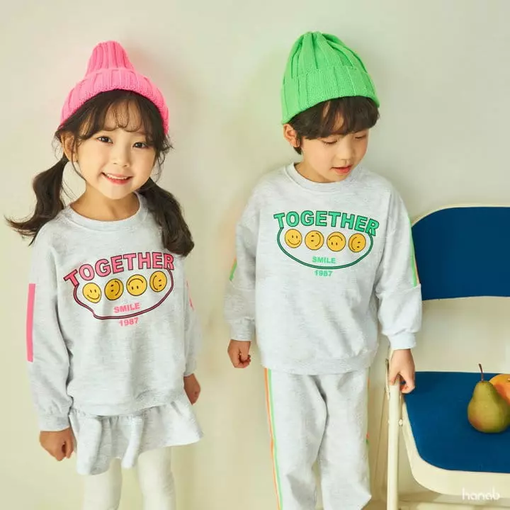 Hanab - Korean Children Fashion - #kidsstore - Together Top Bottom Set - 3