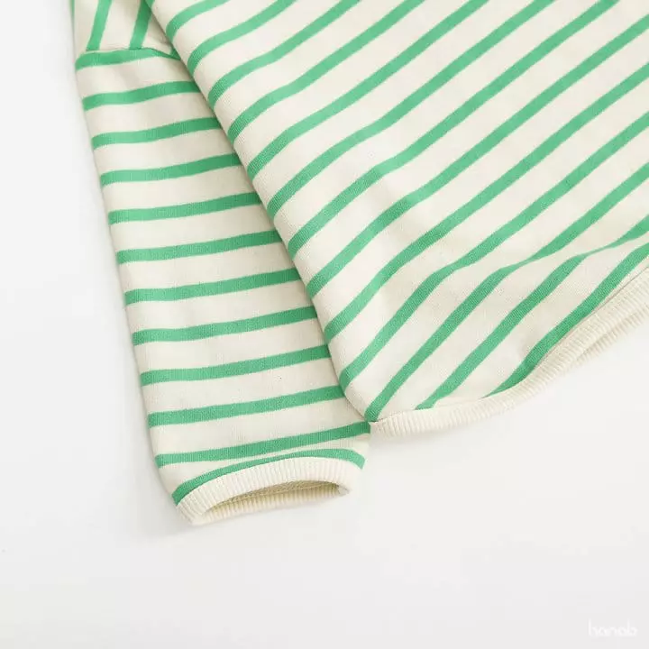 Hanab - Korean Children Fashion - #kidzfashiontrend - Choco Stripes Tee - 9