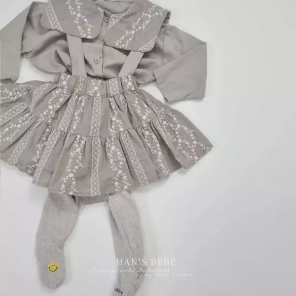 Han's - Korean Baby Fashion - #babyboutique - Bebe Cancan Dungarees Skirt - 10