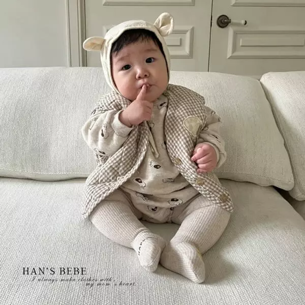 Han's - Korean Baby Fashion - #babyboutique - Bebe Elphan Top Bottom Set - 4