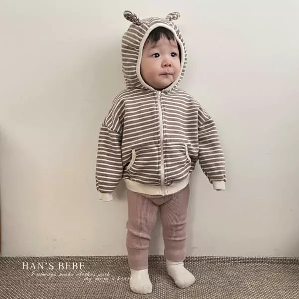 Han's - Korean Baby Fashion - #babyboutiqueclothing - Bebe Pocket Hoody Zip-up - 3